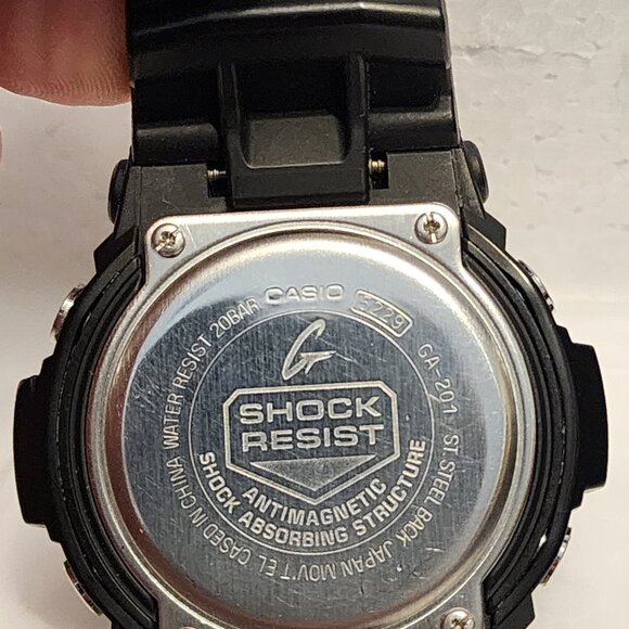 Casio G Shock Black & chrome digital and analog - Picture 2 of 10